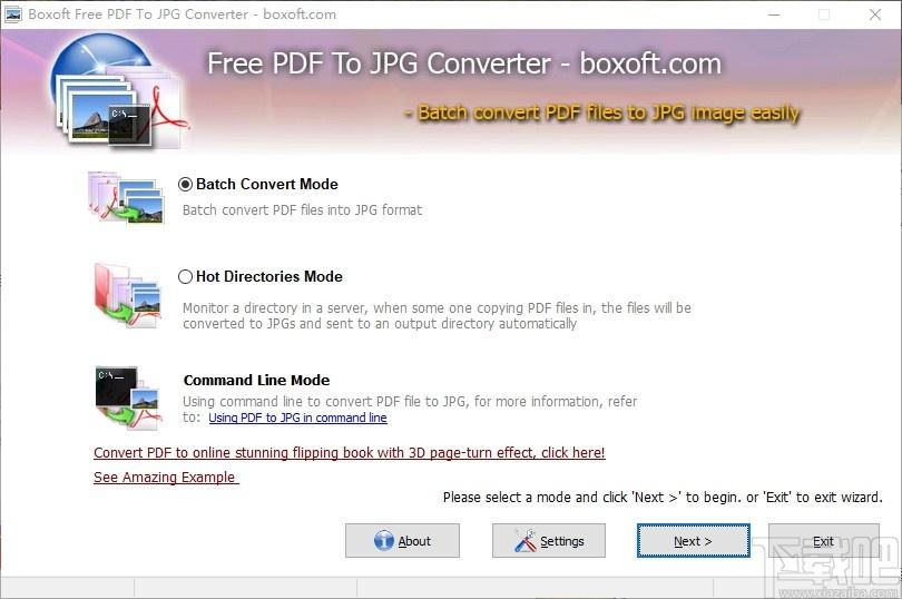 Boxoft PDF To JPG Converter下载,PDF软件,pdf转换,图片转换