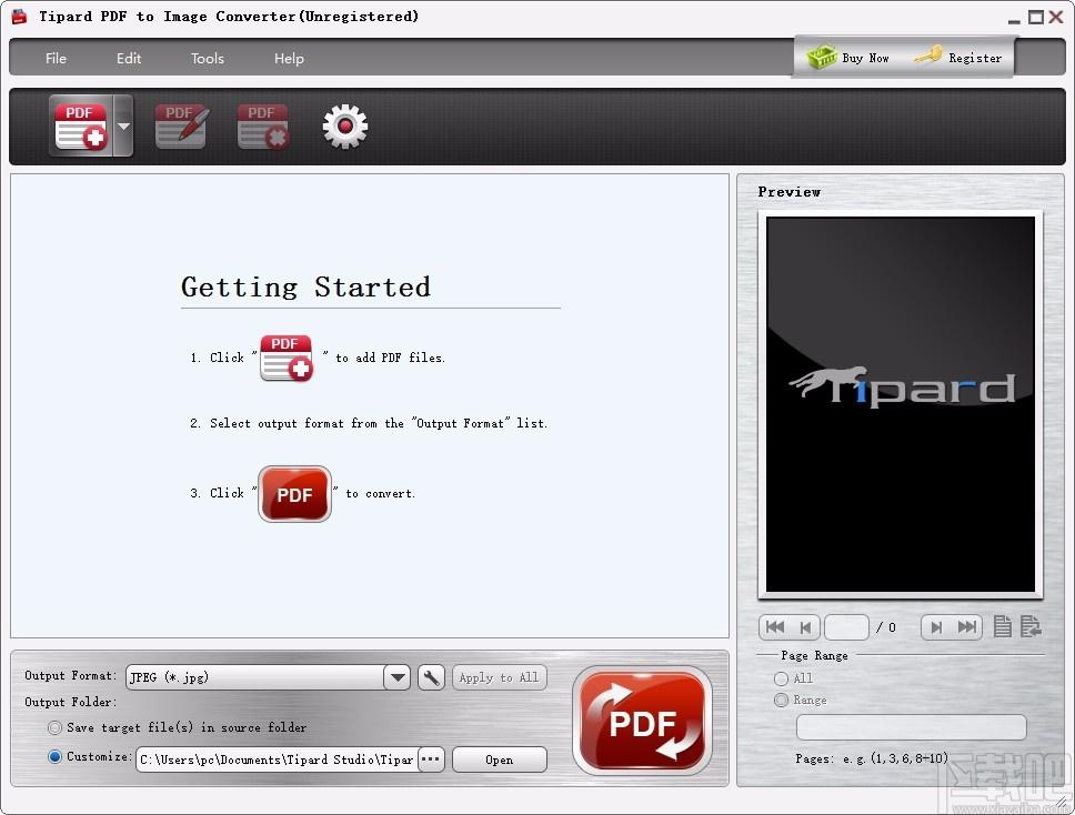 Tipard PDF to Image Converter,PDF转图片,PDF转换
